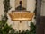 Vintage Spanish Gilt Metal Crown Chandelier with Frosted Glass and Leaf Motifs For Sale In Atlanta - Image 6 of 12
