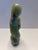 Mid 20th Century Vintage Green Jade-Style Guanyin Stone Sculpture – Asian Serpentine Carving, 8.5” Figurine Mid Century Buddhism Spiritual Meditation For Sale - Image 5 of 10