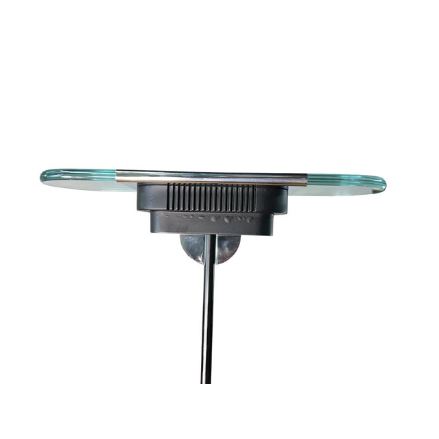 1980s Robert Sonneman for Kovacs Postmodern Torchiere Floor Lamps - A Pair For Sale - Image 5 of 12