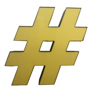 Advertising Sign of Hashtag For Sale