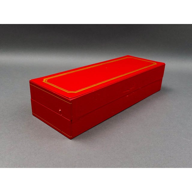 Late 20th Century Cartier Brierley Crystal Cognac Brandy Snifters in Original Red Box Set of 4