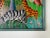 Wood 1987 H. Fils Aimond Haitian Folk Art Jungle Landscape With Zebra & Giraffes – Sold For Sale - Image 7 of 8