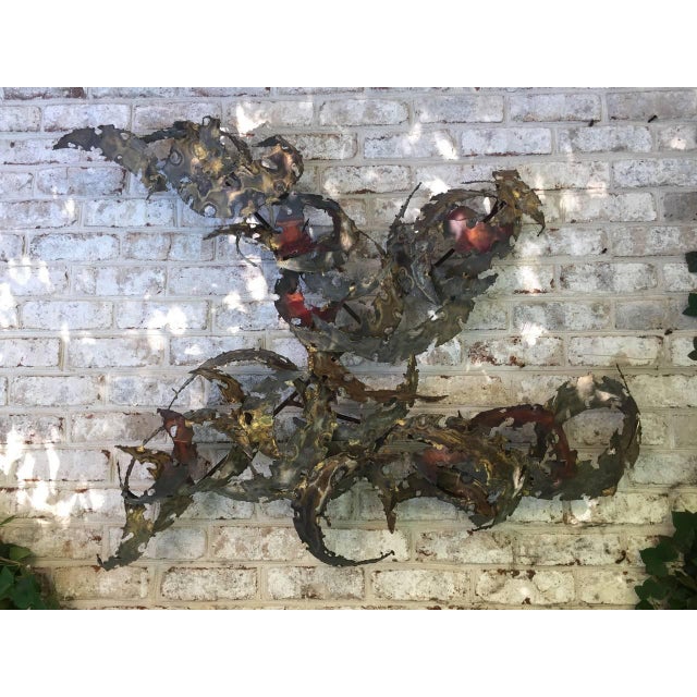 1970s Important Oversized Silas Seandel Iron Wall Sculpture For Sale - Image 5 of 5