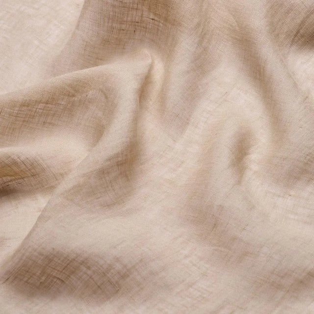 Contemporary Schumacher Aya Sheer Fabric In Natural For Sale - Image 3 of 3