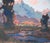 Sunset at Grand Teton National Park - Plein Aire Landscape in Oil on Board by Thomas Bradshaw For Sale In Monterey, CA - Image 6 of 7