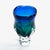1960s European Art Glass Green-Blue Vase For Sale In Boston - Image 6 of 9