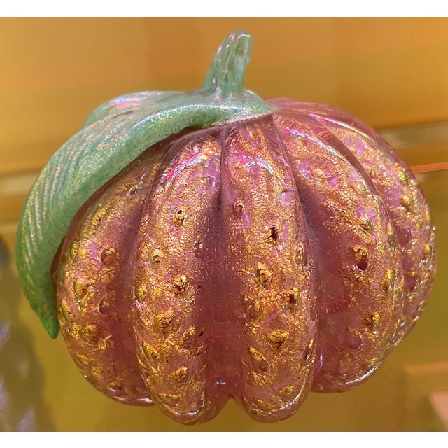 Delightful Murano glass pumpkin from the 60s. These gorgeous small pieces really enliven a room. The perfect accent where...