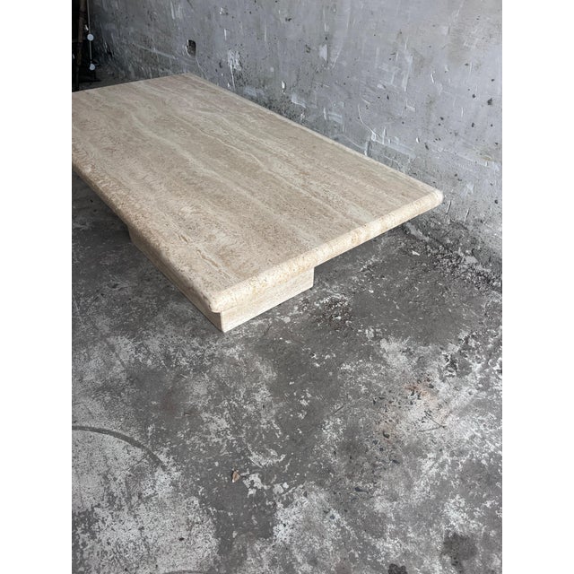 1970s Italian Travertine Coffee Table, 1970s For Sale - Image 5 of 8