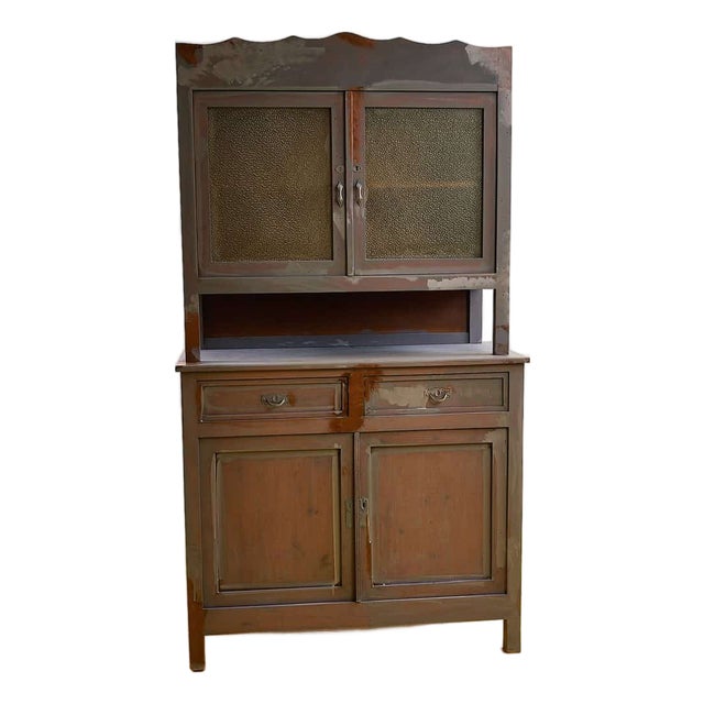 Vintage Wooden Display with Cabinets For Sale