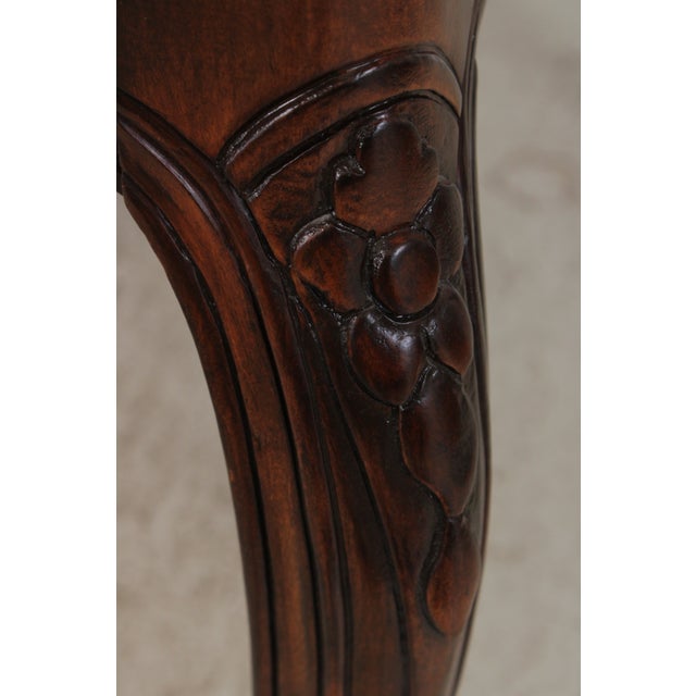 1970s Cherry French Louis XV Style Banded Dining Table For Sale - Image 5 of 16