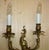 Rococo Antique French 1920s Gilt Bronzed Candle Sconce Wall Lights, Set of 2 For Sale - Image 3 of 18