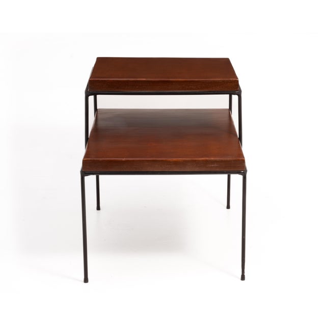 Mid-Century Modern Paul McCobb Planner Group Iron Leg Tiered Side End Table Mid Century 1950s For Sale - Image 3 of 13