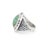 Vintage Southwestern Navajo Sterling Silver and Turquoise Cabochon Ring For Sale In Philadelphia - Image 6 of 12