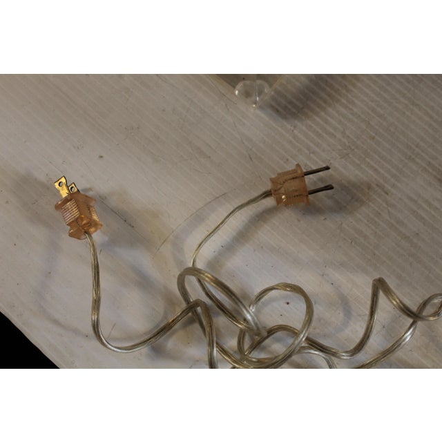 Mid 20th Century Mid-Century Modern Geometric Lucite Lamps - a Pair For Sale - Image 10 of 10