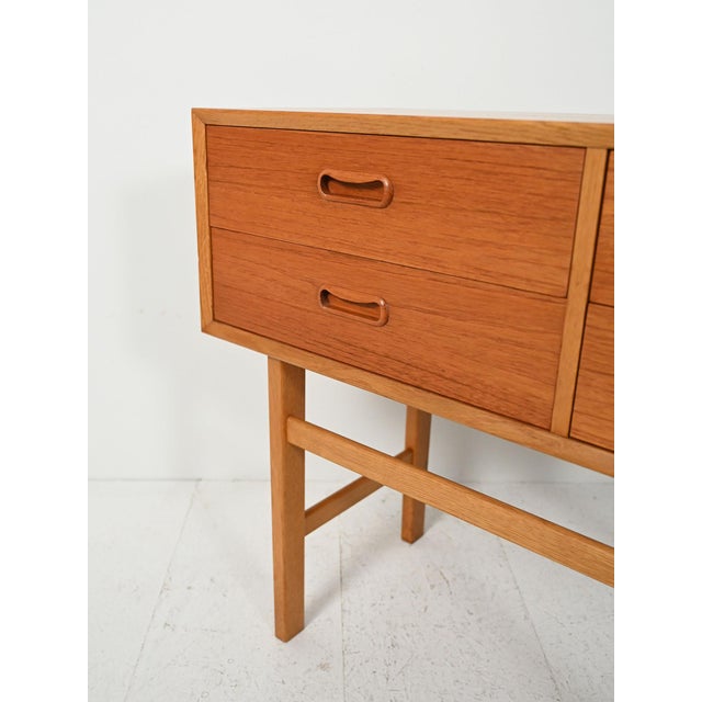 Scandinavian Teak and Oak Entrance Cabinet, 1960s For Sale - Image 6 of 10