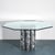 Glass 1980s Sculptural Black Graffiti Marble & Octagonal Glass Dining Table For Sale - Image 7 of 7