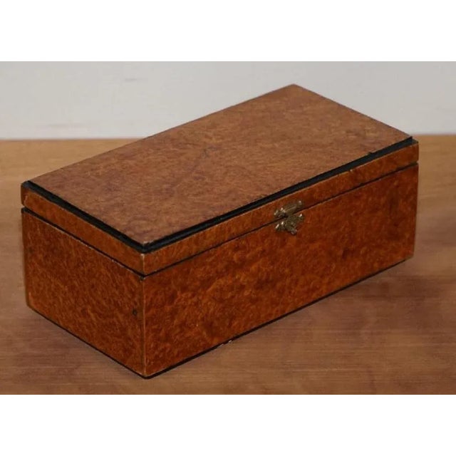 Vintage Burr Walnut Sewing Storage, 1930s, Set of 3 For Sale - Image 6 of 13