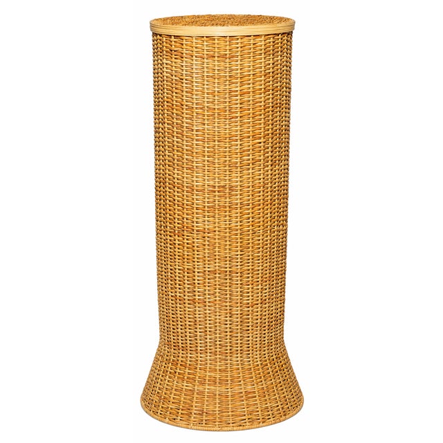 Tall Wicker Pedestal For Sale