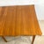 Brown Vintage Mid-Century Console to Dining Table With Scalloped Top & Brass Sabots, 21”–78”, 1960s For Sale - Image 8 of 18