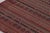 Vintage Persian Tribal Square Kilim, Red & Teal Geometric Stripes - Rug & Kilim For Sale - Image 9 of 10