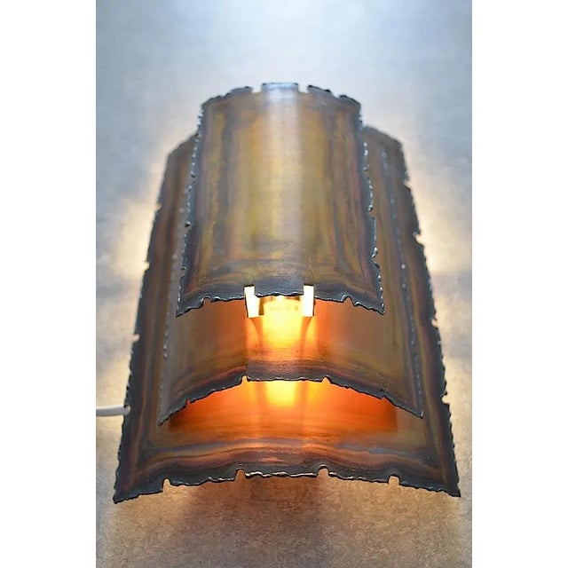 Scandinavian Copper Wall Lamp attributed to Svend Aage Holm Sørensen for Thea, 1960s For Sale - Image 4 of 6