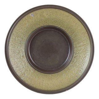 Large Stoneware Bowl with Textured Glaze by Mari Simmulson for Upsala-Ekeby, 1960s For Sale
