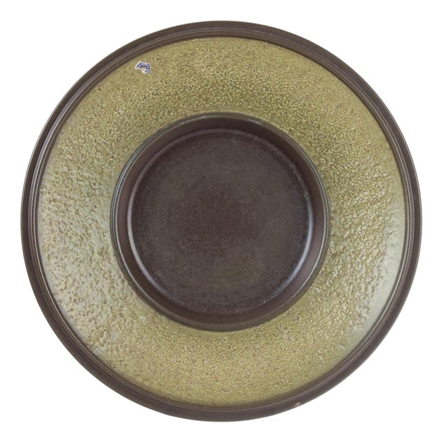 Large Stoneware Bowl with Textured Glaze by Mari Simmulson for Upsala-Ekeby, 1960s For Sale