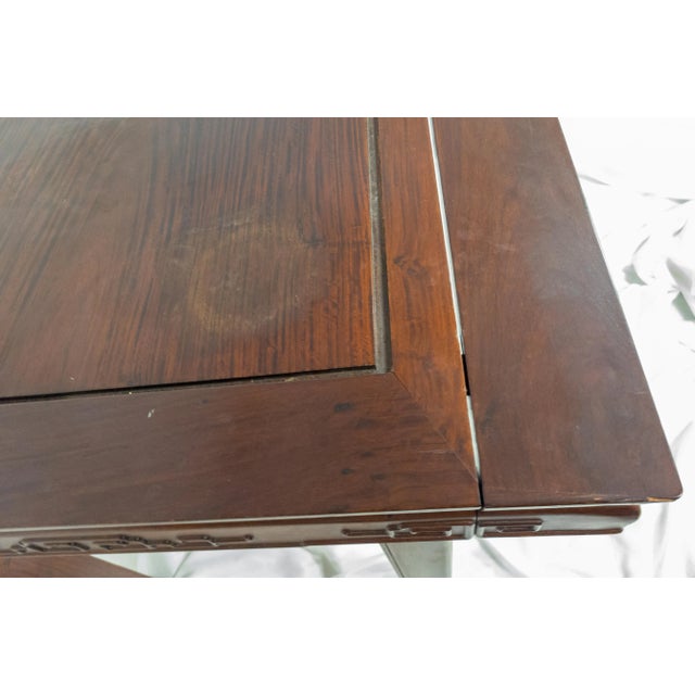 20th Century Chinoiserie Chinese Asian Modern Rosewood Hongmu Dining Table For Sale - Image 10 of 13