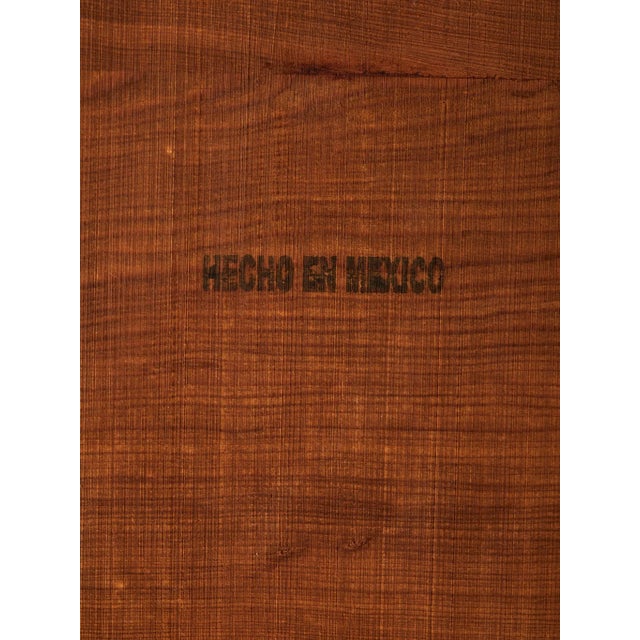 The Vintage Solid Wood Geometric Ladder Back Dining Chairs For Sale - Image 12 of 14