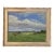 Original Landscape With Hay Bales Oil Painting, Framed For Sale