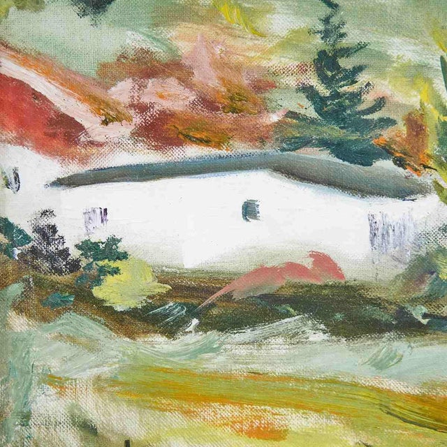 A. Signoretto, Tuscan Landscape, 1980s, Oil on Canvas For Sale - Image 4 of 8