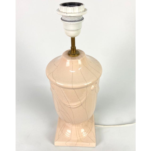 Crackled Ceramic Lamps, Sweden, 1970, Set of 2 For Sale - Image 4 of 9