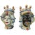 Sicilian Ceramic Heads from Caltagirone, Set of 2 For Sale - Image 18 of 18