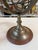 Brass Armillary Sphere on Wooden Base, Celestial Decorative Object For Sale - Image 4 of 7