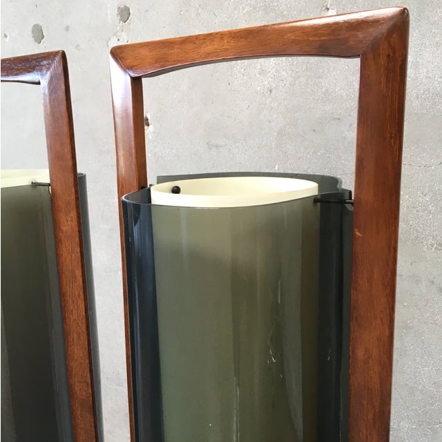 Brown Pair of 1960s Modeline of California Mid-Century Modern Lamps, Unmarked For Sale - Image 8 of 12