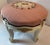 Vintage French Provincial Pink Needlepoint Footstool For Sale - Image 10 of 11