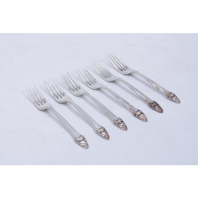 Vintage Gorham Sterling Manufactured 37 Piece Silverware Set With Box For Sale - Image 11 of 17
