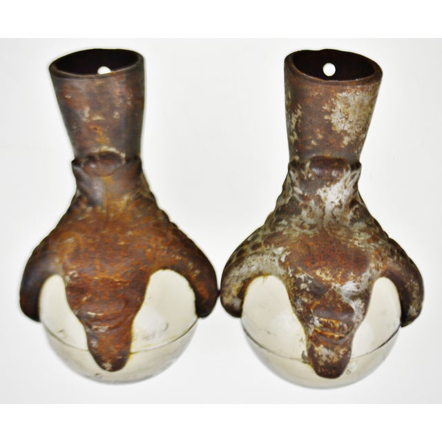 Antique Large Cast Iron Glass Ball and Claw Feet a Pair Chairish