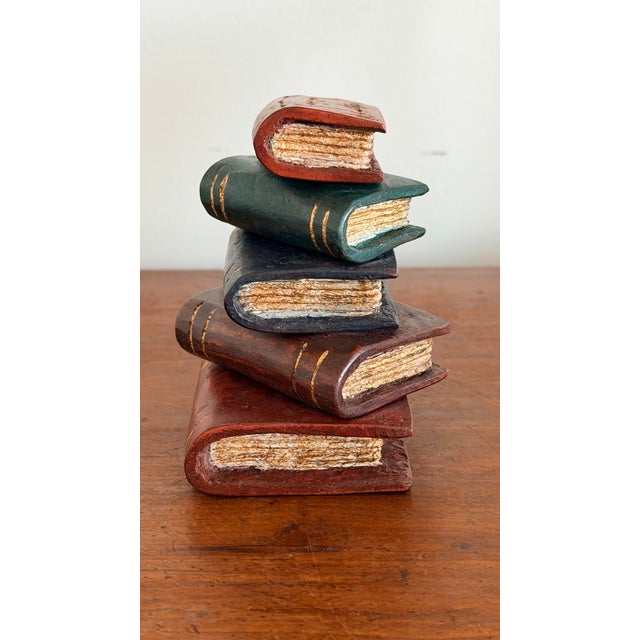 Miniature Decorative Faux Stack of Books For Sale - Image 4 of 7