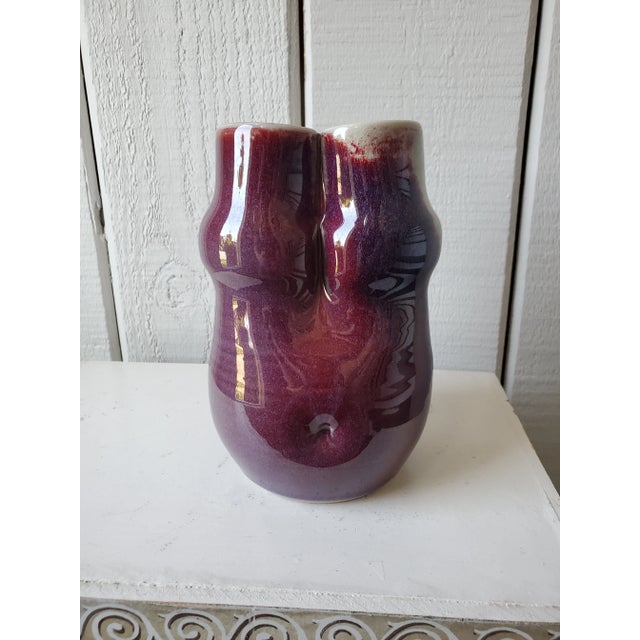 1960s 1960s Heart-Shaped Vase For Sale - Image 5 of 6