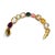 Metal Bochic “Capri” Pink Quartz, Peridot & Agate Bracelet / Bangle Set In 18K Gold & For Sale - Image 7 of 12