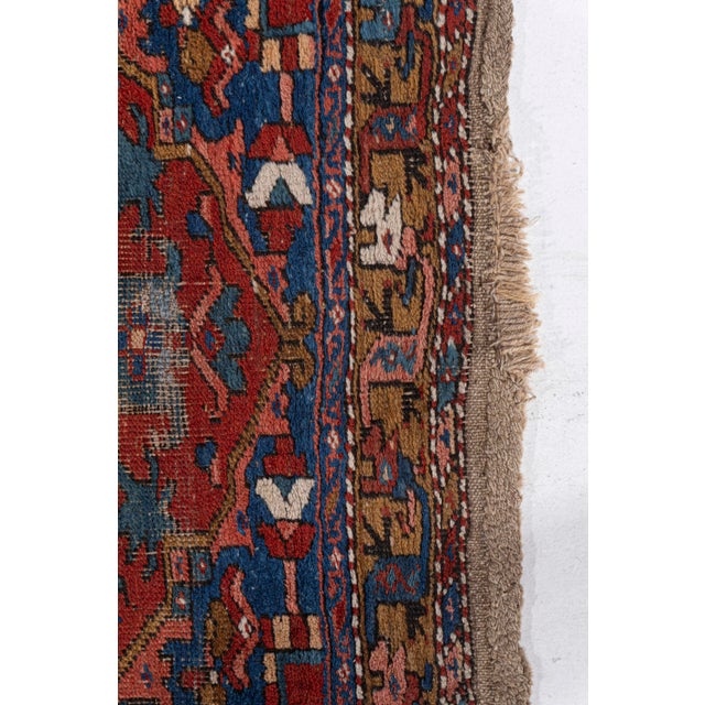 Antique Circa 1890 Red Hand Knotted Oriental Runner 3ft 3in X 11ft For Sale - Image 13 of 13