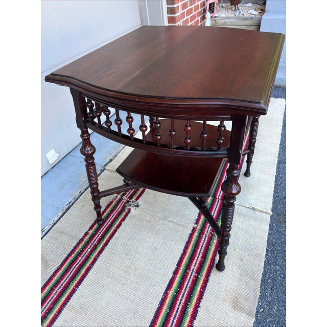 Victorian A Fine Antique Victorian Stick and Ball Parlour Table, Circa 1880's For Sale - Image 3 of 18