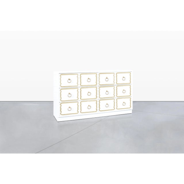 Wood Vintage Lacquered "España" Dressers in Style of Dorothy Draper For Sale - Image 7 of 11