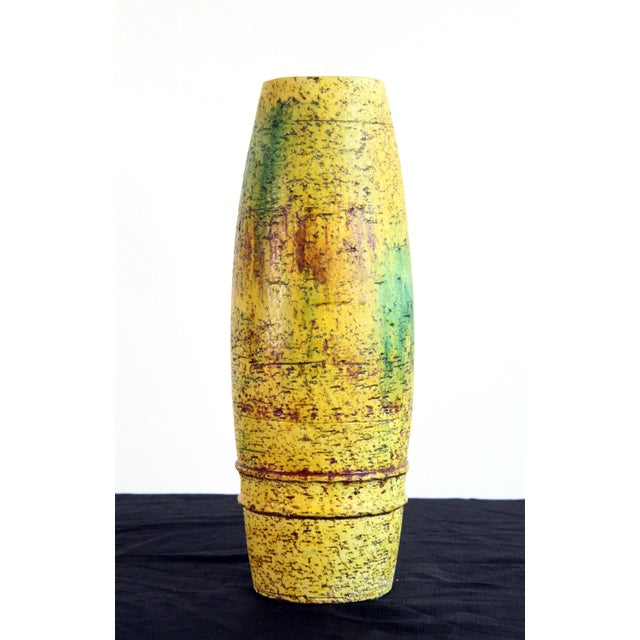 Mid-Century Modern Vintage Mid Century Italian Ceramic Vase by Marcello Fantoni For Sale - Image 3 of 12