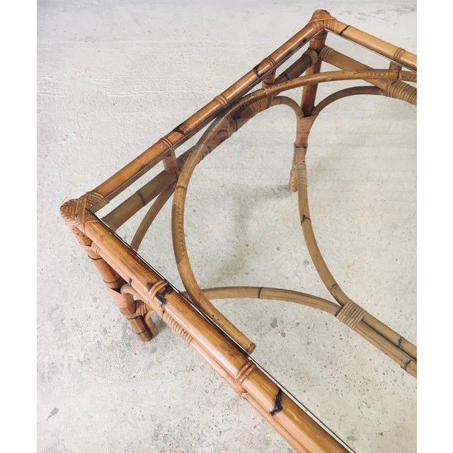 Mid-Century Chippendale Bamboo Dining Table, Italy, 1960s For Sale - Image 16 of 18