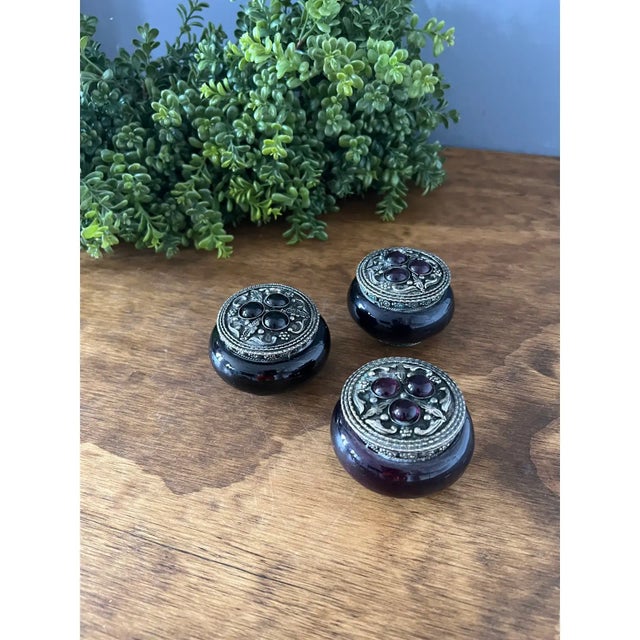 Set of 3 Antique Tibetan Trinket Box For Sale - Image 11 of 12