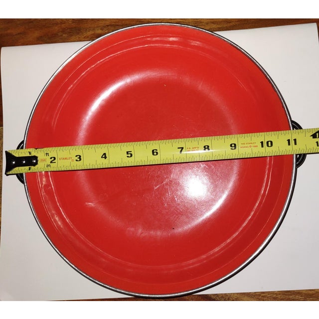 Mid 20th Century Mid Century Modern Tableware, Red Enamel, Cook & Serve Ware For Sale - Image 4 of 5