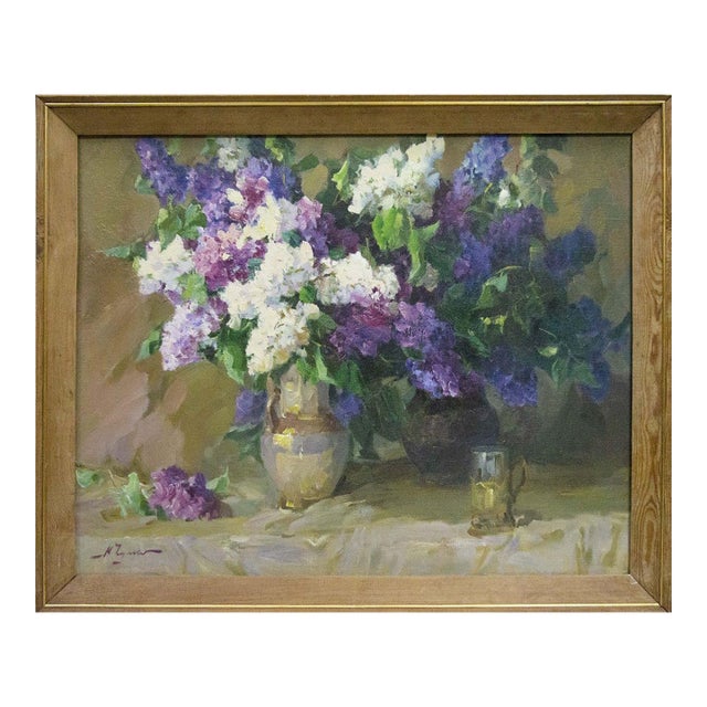1990s Oil Painting Still Life Chulko Nikolay Fedorovich For Sale