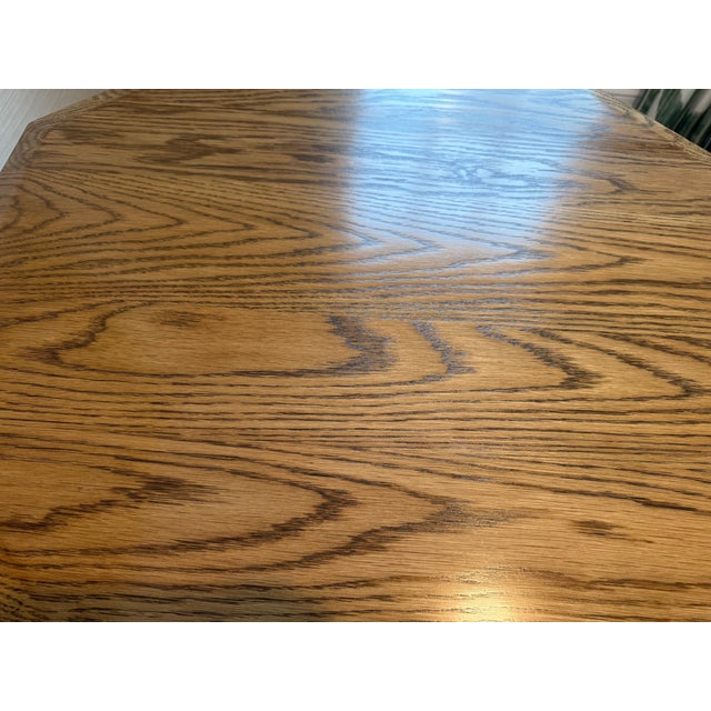 Jasper Furniture Craft Table - Arts & Crafts Octagonal Oak Side Table - Michael S Smith For Sale - Image 13 of 16